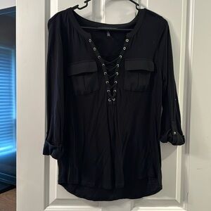 WHBM blouse black
